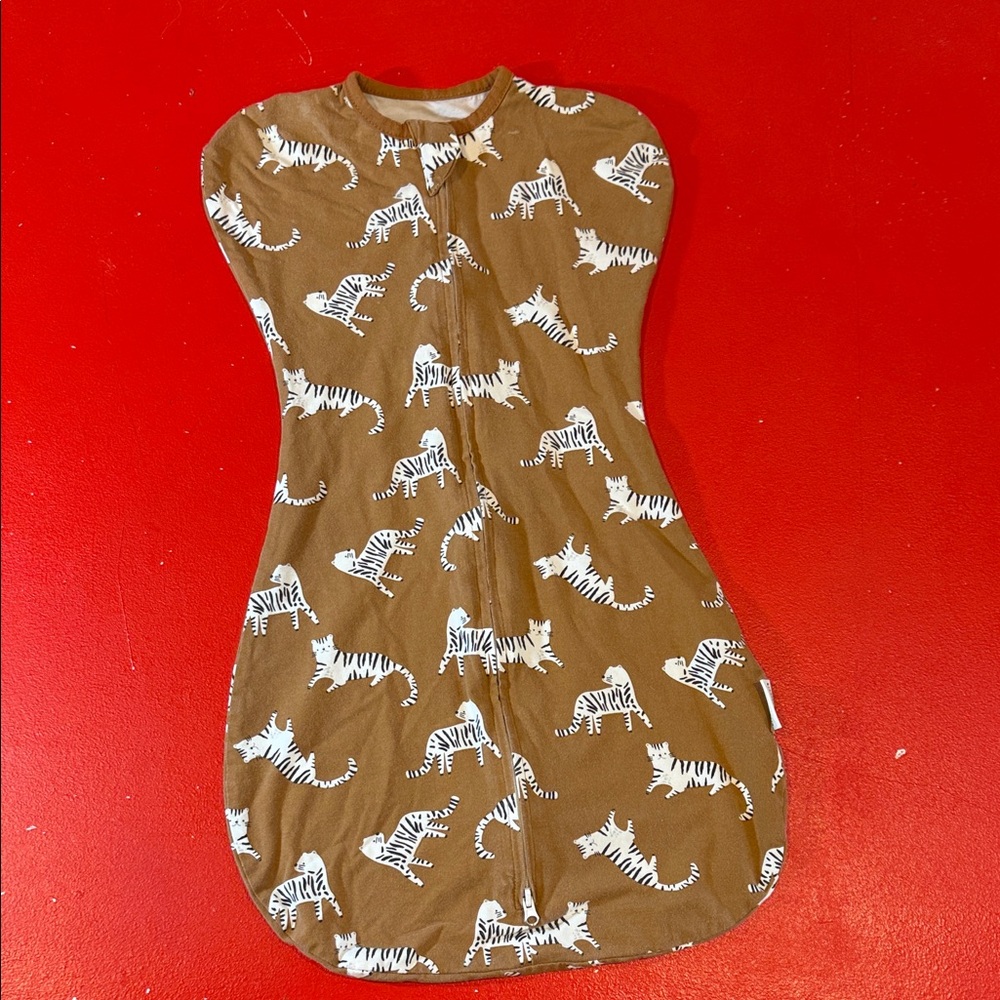 Brown Tiger Print baby sleeping bag